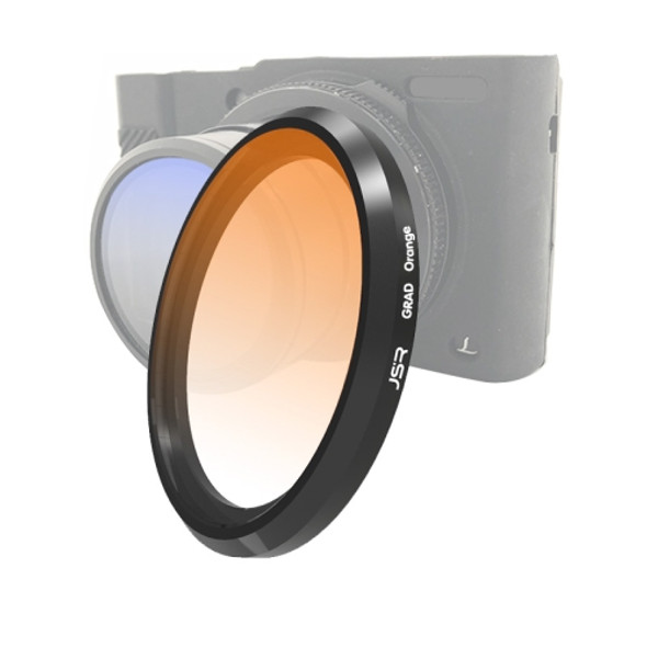 JSR Gradient Colored Lens Filter for Panasonic LUMIX LX10(Gradient Orange)