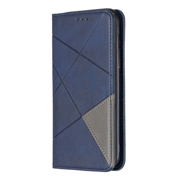 Rhombus Texture Horizontal Flip Magnetic Leather Case with Holder & Card Slots & Wallet For iPhone 11 Pro(Blue)