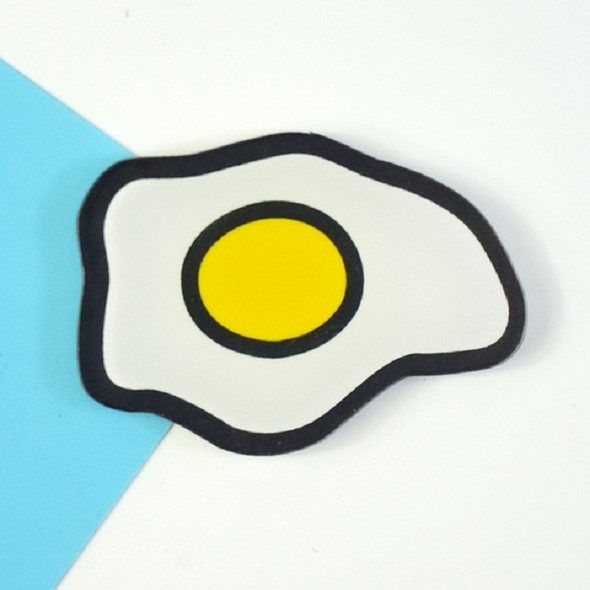 5 PCS Cartoon Food Soft Magnetic Message Board Blackboard Refrigerator Magnet(Poached Egg)