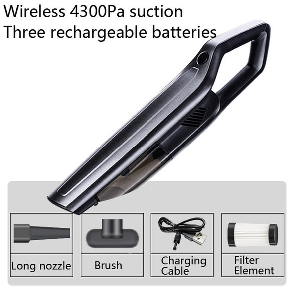 Wireless 4300Pa Car Vacuum Cleaner Handheld High Power Small Vacuum Cleaner