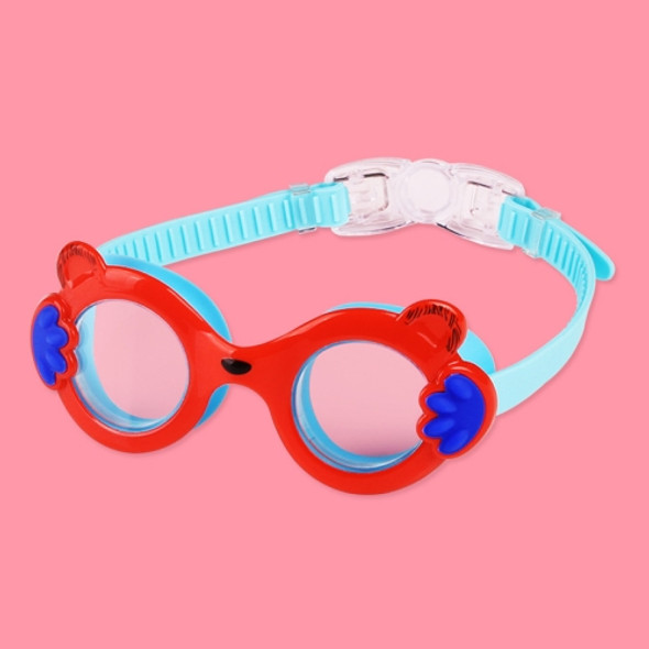 JIEHU JH8560 Children Waterproof and Anti-fog Cartoon Cat Shape Swimming Goggles(Red Blue)
