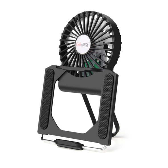 CHOZONSS P30 Multi-Function Fan Portable Handheld Cooling Stand Mobile Phone Radiator(Black)