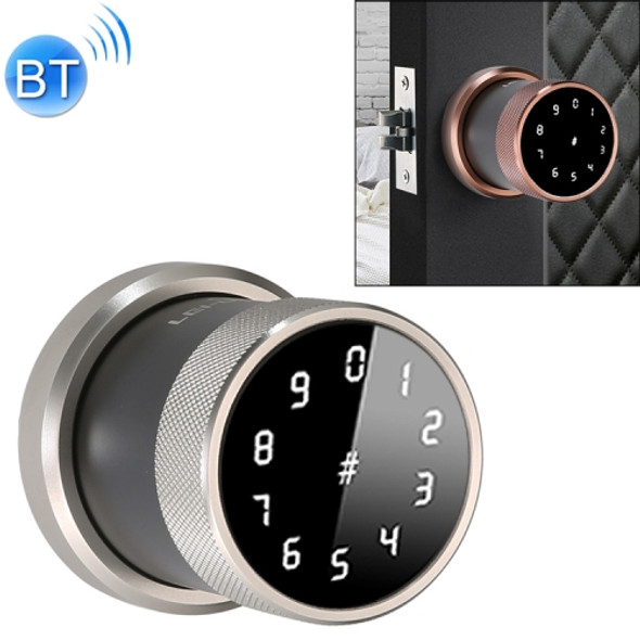 Door Lock Bluetooth Password Lock Intelligent Padlock Electronic Lock, without Fingerprint (Silver)