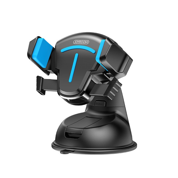 JOYROOM JR-OK2 T-type Car Silicone Suction Cup Phone Holder (Black Blue)