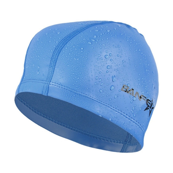 Adult Unisex PU Coated Comfortable Waterproof Swimming Cap(Royal Blue)