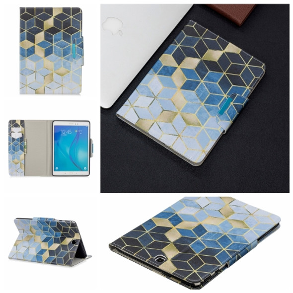 For Samsung Galaxy Tab A 9.7 / T550 Painted Pattern Horizontal Flip Leather Case with Holder & Card Slots & Wallet(Diamond)