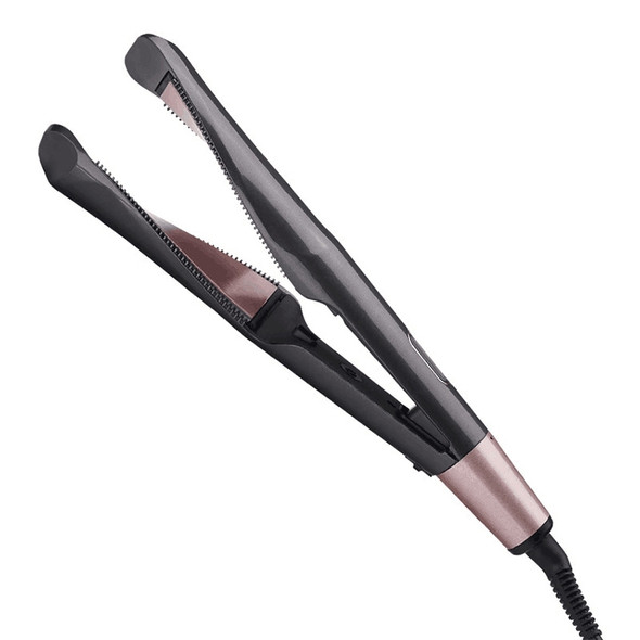 Button Shaped Hair Curler Flat Iron Head Tempered Hair Curler Ceramic Spiral Curler(EU Plug)