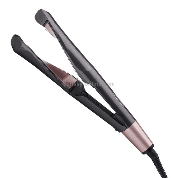 Button Shaped Hair Curler Flat Iron Head Tempered Hair Curler Ceramic Spiral Curler(EU Plug)