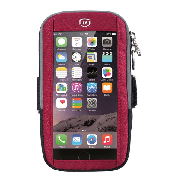YIPINU YA19 Outdoor Sport Fitness Waterproof Touch Screen Mobile Phone Arm Bag(Red)