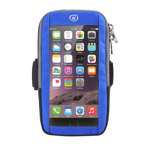 YIPINU YA19 Outdoor Sport Fitness Waterproof Touch Screen Mobile Phone Arm Bag(Blue)