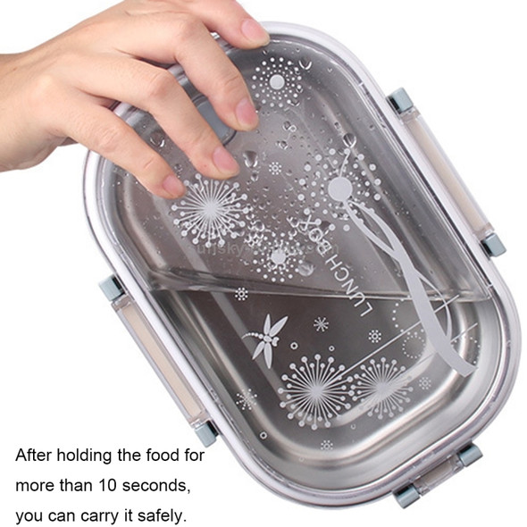 980ml Stainless Steel Insulated Children Adult Lunch Boxes Container Airtight Preserving Box