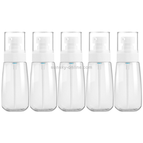 5 PCS Travel Plastic Bottles Leak Proof Portable Travel Accessories Small Bottles Containers, 80ml(Transparent)