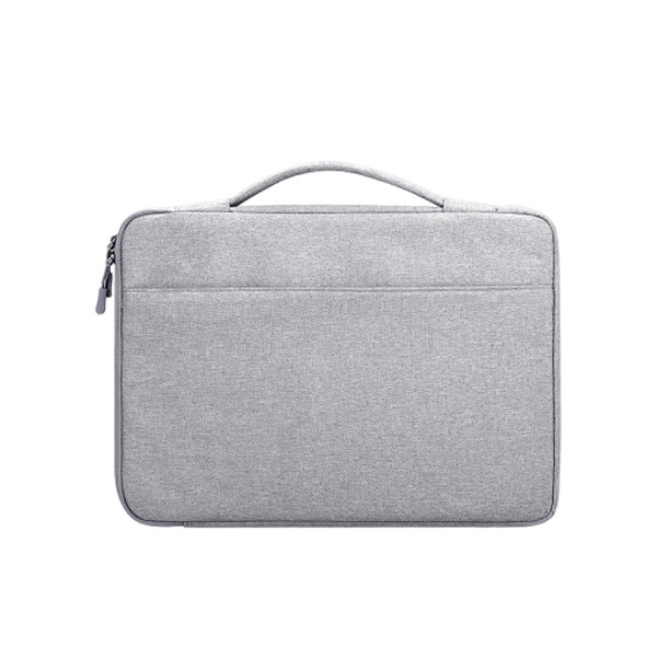Oxford Cloth Waterproof Laptop Handbag for 15.6 inch Laptops, with Trunk Trolley Strap(Grey)
