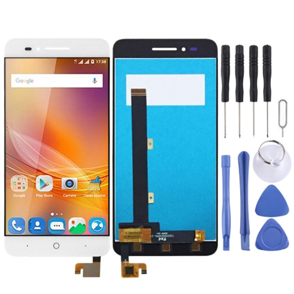 LCD Screen and Digitizer Full Assembly for ZTE Blade A610 A610C (White)