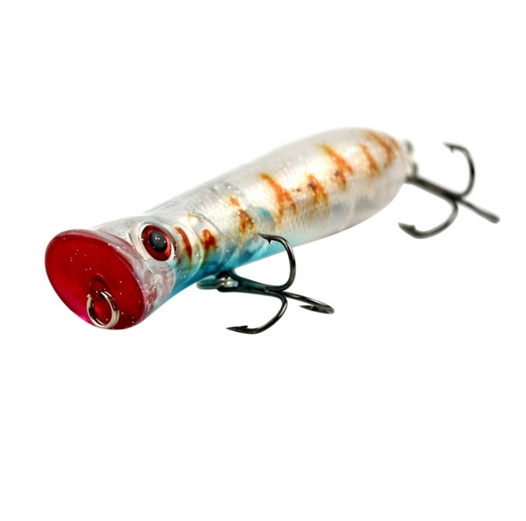 8cm Shrimp Mouth Type Water Surface Popper Lure Hit Water Waves Climb Fishing Bait, Random Color Delivery