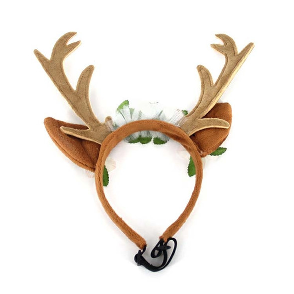 Christmas Pet Accessories Dog Hairpin Cat Ornament Christmas Antler Headband, Size: S
