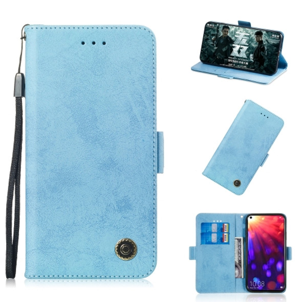 Multifunctional Horizontal Flip Retro Leather Case with Card Slot & Holder for Huawei Mate 20 X(Sky Blue)