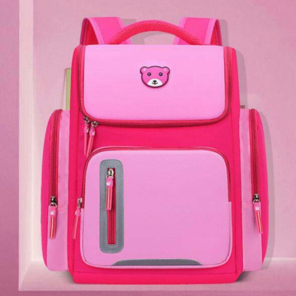 Children Schoolbag Space Bag Large-Capacity Primary School Schoolbag, Size:31x17x41cm(Rose Red)