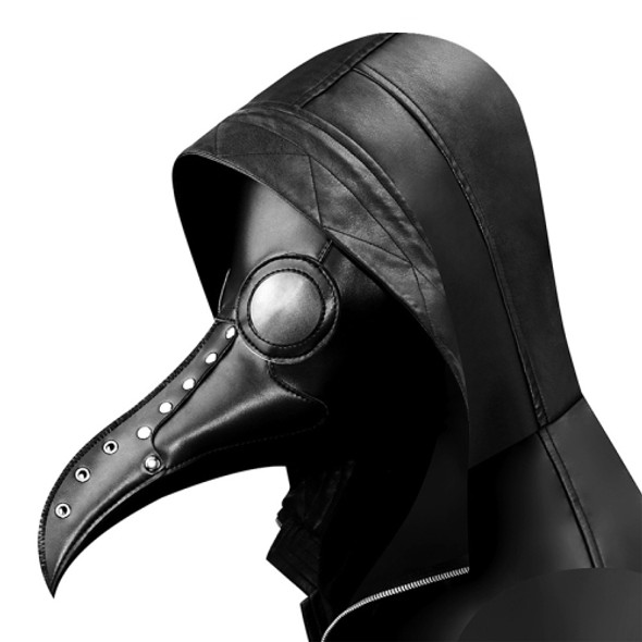 HG65006 Halloween Dress Up Props Rivets Stitching Beak Shape Mask