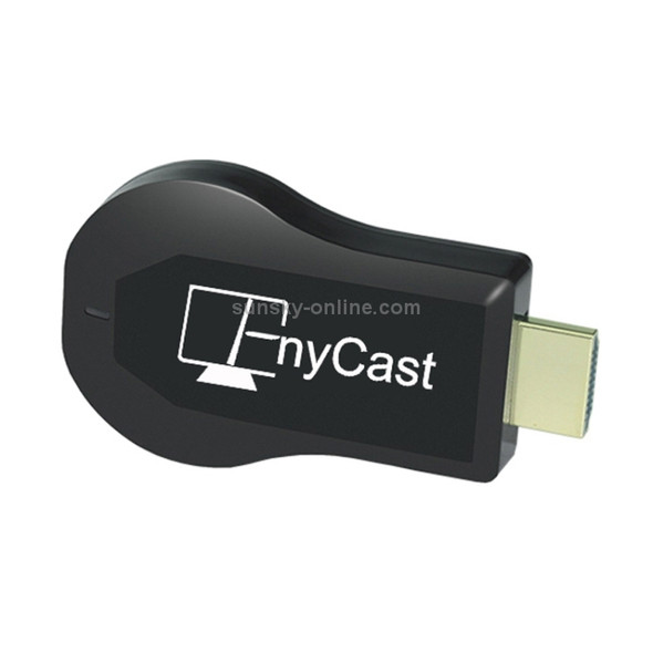 EnyCast EC-MX18 Wireless WiFi Display Dongle Receiver RK3036 Dual Core Airplay Miracast DLNA 1080P HDMI TV Stick for iPhone, Samsung, and other Android Smartphones (Black)