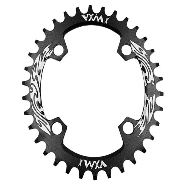 VXM 96BCD Aluminum Alloy Oval Round Chainring Chainwheel Road Bicycle ChainRing Elliptic Plate 32T(Black)