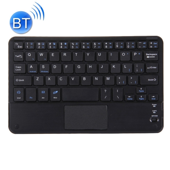 Bluetooth Wireless Keyboard with Touch Panel, Compatible with All Android & Windows 10 inch Tablets with Bluetooth Functions (Black)