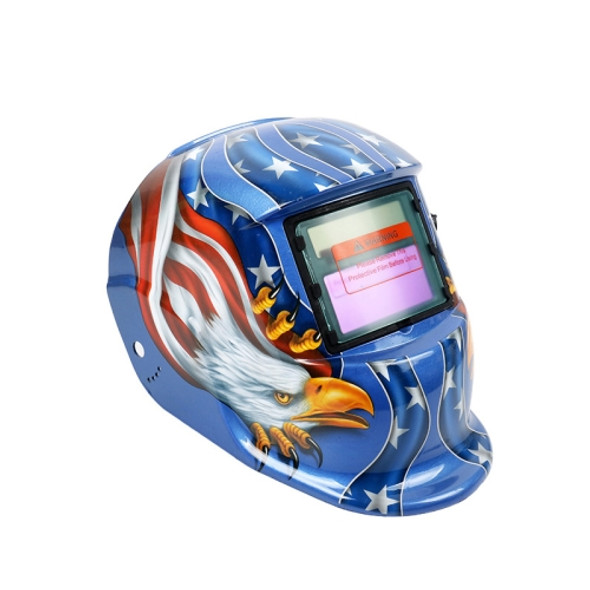 Solar Automatic Darkening Welding Mask Argon Arc Welding Helmet(Blue Eagle)