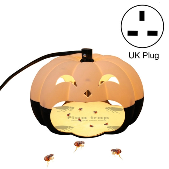 Pet Household Pumpkin-shaped Flea Trap Moth and Insect Trap Lamp, Plug Type:UK Plug