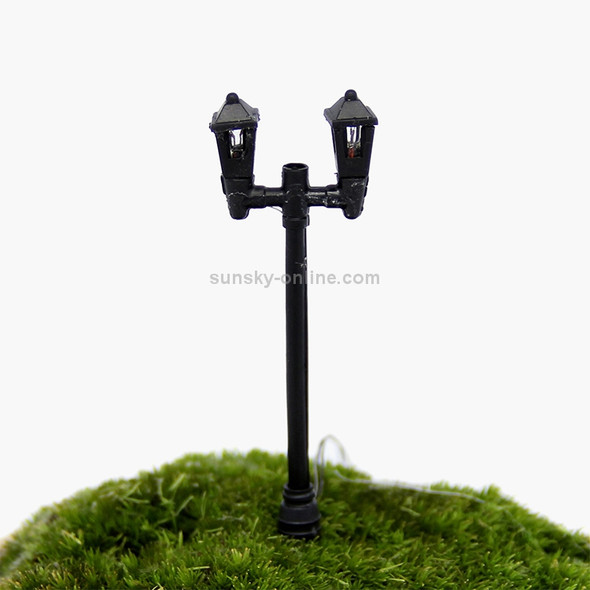 10 PCS Moss Micro Llandscape Decoration Succulent Ecological Bottle Bonsai Pot Model Lamp Ornament(Double Lights up Four Corners Head)