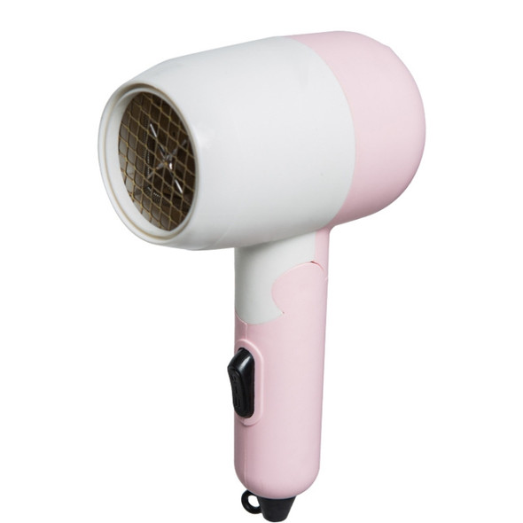 2 PCS XD-332 Mini Folding Constant Temperature Care Hair Student Special Hair Dryer, US Plug(Pink)