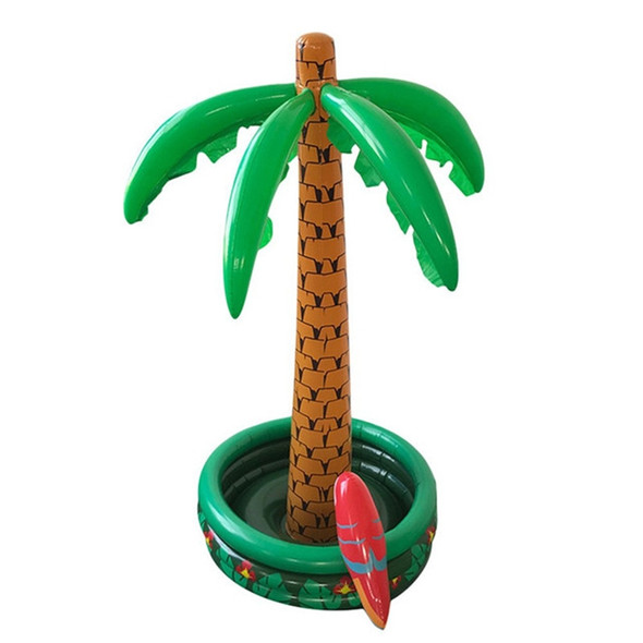 Inflatable Parrot Coconut Tree Shape Beach Water Inflatable Coaster Ice Bucket