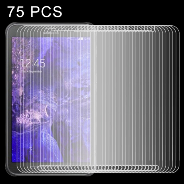 75 PCS 0.4mm 9H+ Surface Hardness 2.5D Explosion-proof Tempered Glass Film for Galaxy Tab Active / T360