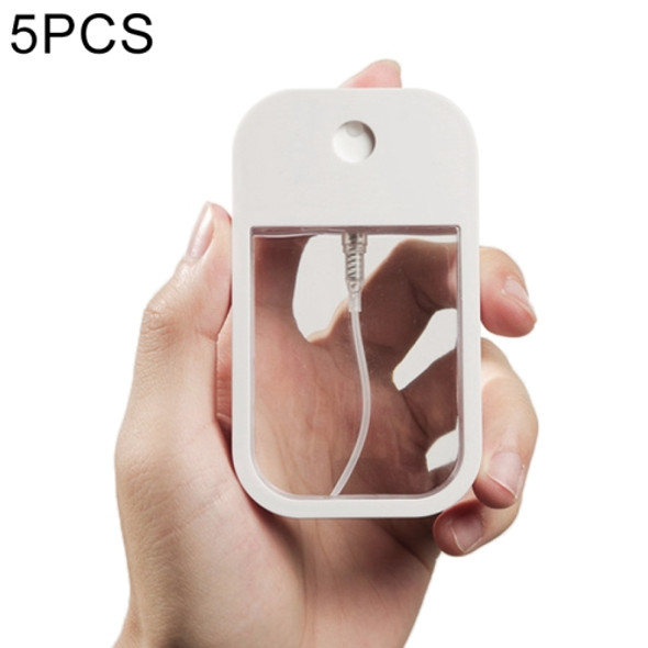 5 PCS Transparent Spray Bottle Disinfection Solution Container Alcohol Sprayer Without Silicone Sleeve