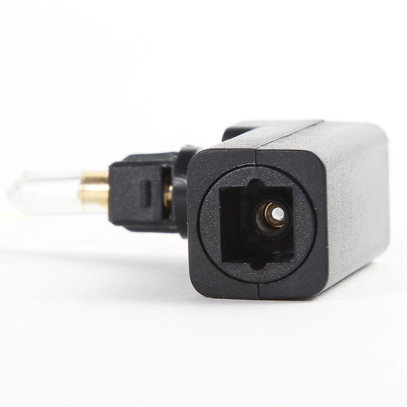 EMK 360 Degree Male to Female Conversion Head Optical Fiber Adapter Audio Adapter