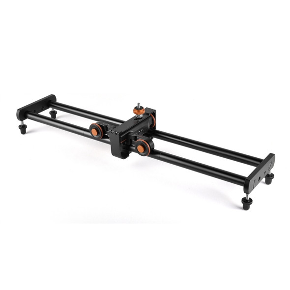 YELANGU L4X-BE YLG1817A 60cm Aluminum Alloy Splicing Slide Rail Track + 3-Wheel Video Pulley Rolling Dolly Car for SLR Cameras / Video Cameras