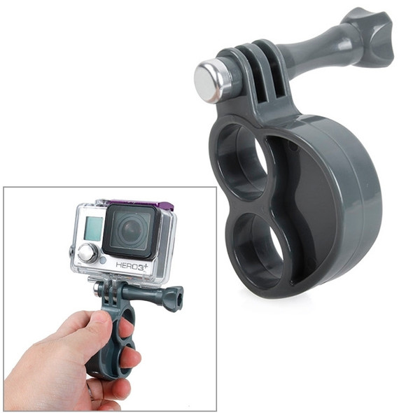 TMC HR273 Gen2  Fingers Grip with Thumb Screw for GoPro  NEW HERO /HERO6   /5 /5 Session /4 Session /4 /3+ /3 /2 /1, Xiaoyi and Other Action Cameras(Grey)