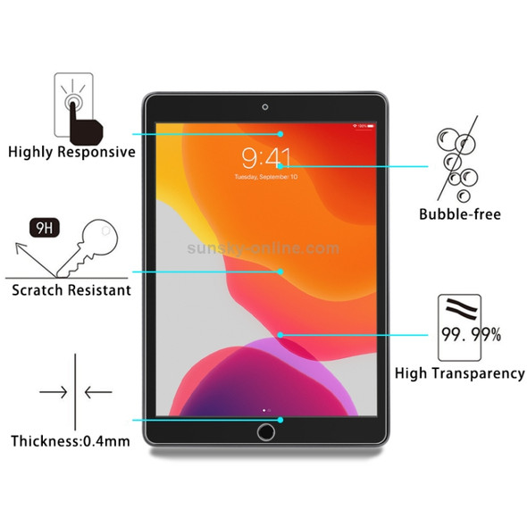 For iPad 10.2 inch 9H 2.5D Tempered Glass Film