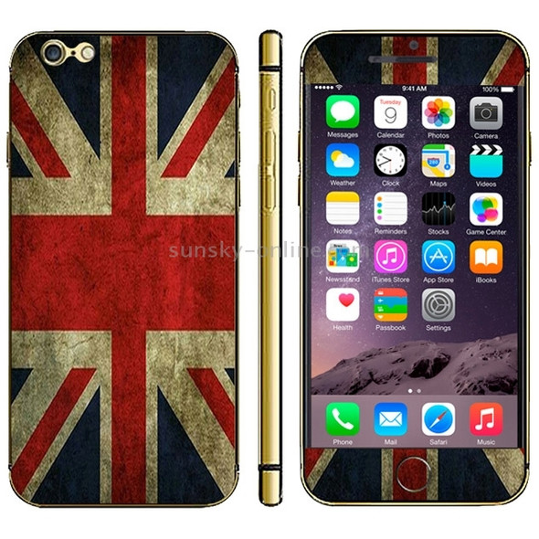 UK Flag Pattern Mobile Phone Decal Stickers for iPhone 6 & 6S