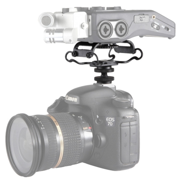 BOYA BY-C10 Universal Camera Microphone Shockmount with Hot Shoe Mount(Black)