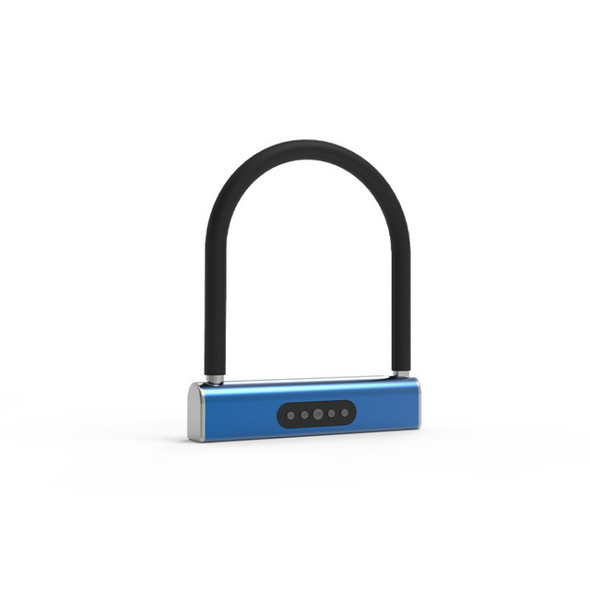 Bicycle Password U-Lock Smart Bluetooth Anti-Theft Padlock(Blue)