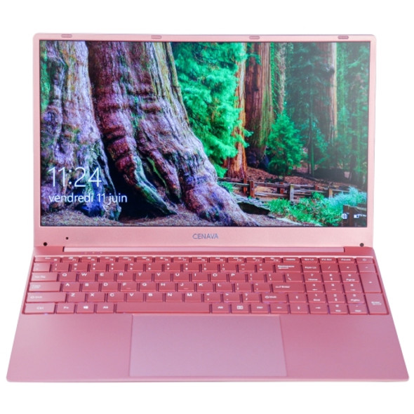 CENAVA F151 Ultrabook, 15.6 inch, 6GB+512GB, Windows 10 Intel Celeron J3355 Dual Core Up to 2.5GHz, Support TF Card & Bluetooth & Dual WiFi & Mini HDMI, US/EU Plug(Rose Gold)