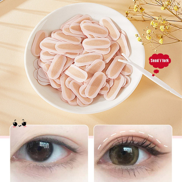 M120 4 Sets Invisible Beauty Eye Patch 150 Times Natural And Seamless Waterproof Lace Mesh Double Eyelid Patch Beauty Tool(S Section)