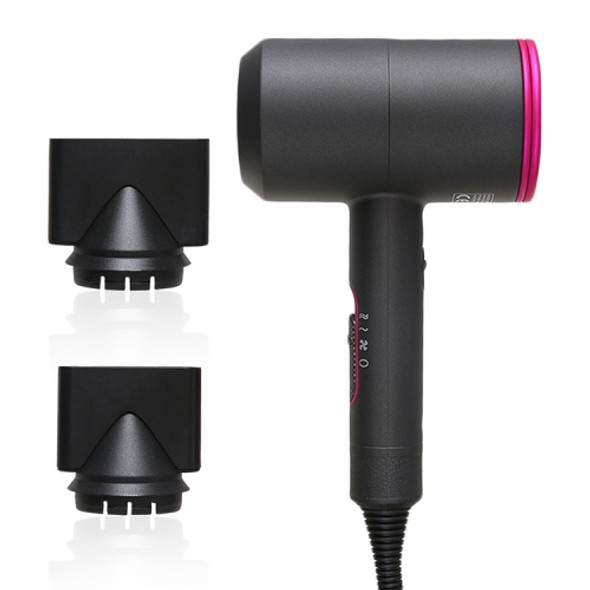 High-power 2000W Anionic Cold Hot Air Constant Temperature Hair Dryer, UK Plug(Red + Black)