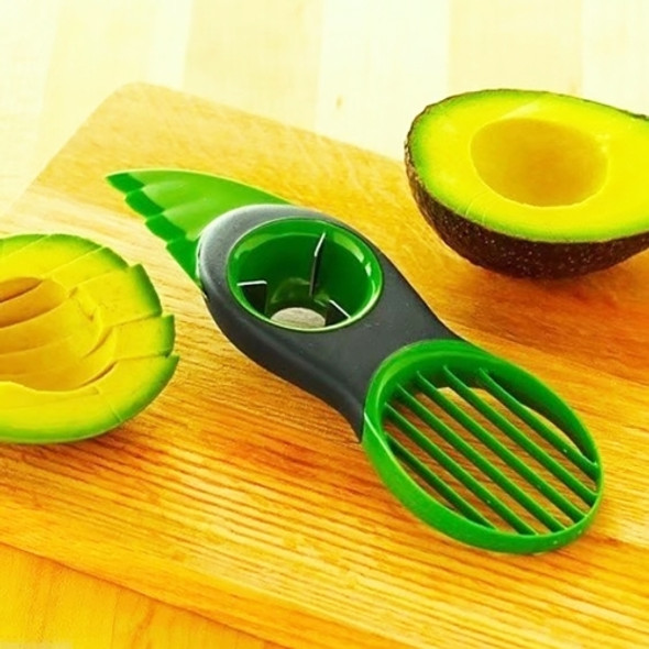 2 PCS 3 in 1 Plastic Avocado Slicer Knife Corer Fruit Peeler Cutter Pulp Separator