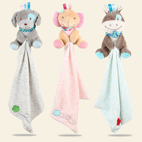 Baby Comforting Baby Multi-function Sleeping Plush Storage Blanket Cartoon Animal Towel(Dog)