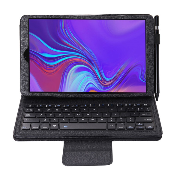 SA510 Detachable Bluetooth Keyboard + Litchi Texture PU Leather Protective Cover with Holder for Galaxy Tab A 10.1 (2019) T510/T515 (Black)