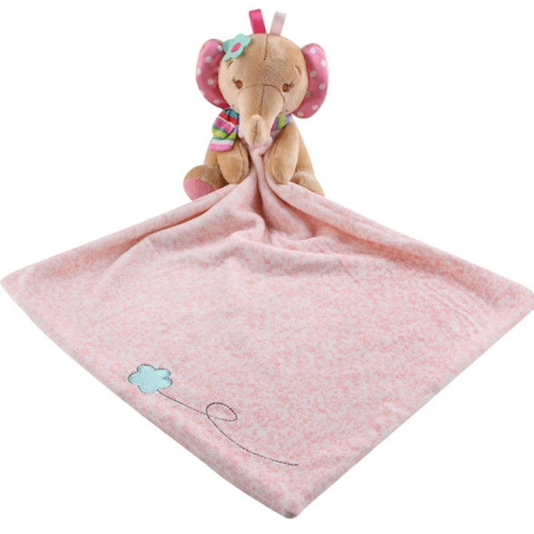 Baby Comforting Baby Multi-function Sleeping Plush Storage Blanket Cartoon Animal Towel(Elephant)