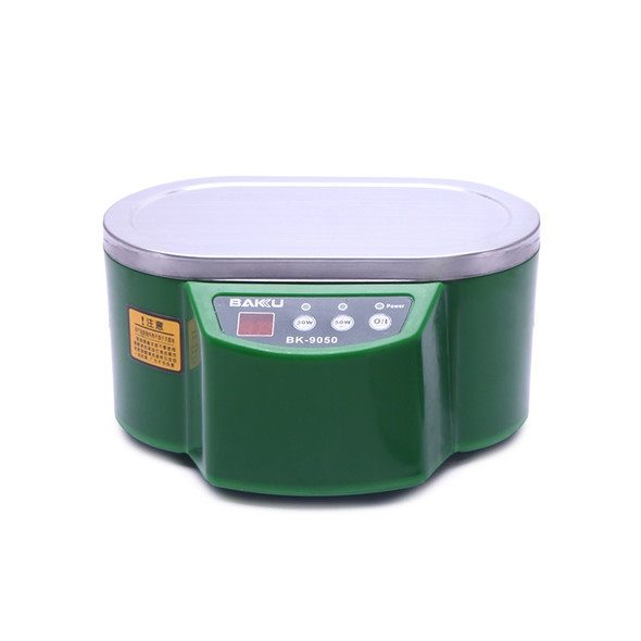 BAKU BK-9050 30W / 50W Adjustable 0.6L LCD Display Ultrasonic Cleaner, AC 220V(Green)