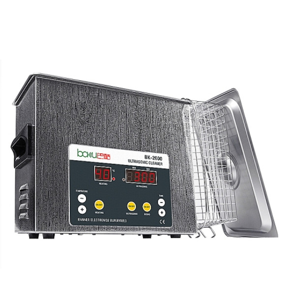 BAKU BK-2000 120W 3.36L LCD Display Heating Ultrasonic Cleaner with Basket, AC 110V, US Plug