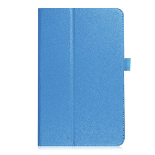 Litchi Texture Horizontal Flip Leather Case for Samsung Galaxy Tab A 10.5 T590 / T595 / T597, with Holder (Blue)
